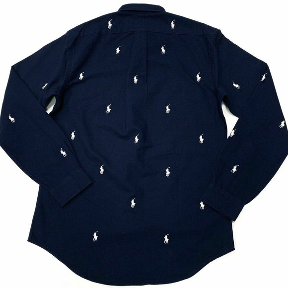Polo Ralph Lauren Logo Horse Button Down Shirt - Picture 6 of 6